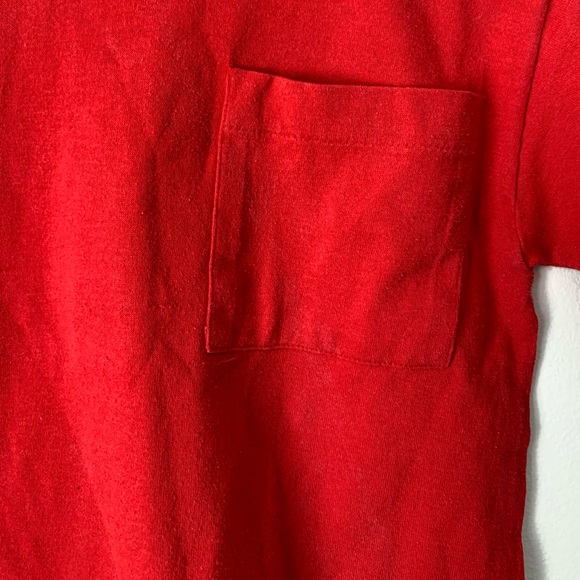 Vintage Kid’s Blank Tshirt in Red - Picture 2 of 5
